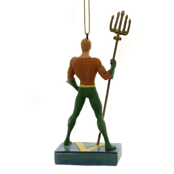 DC Comics by Jim Shore Aquaman Silver Age Ornament 3.5" Resin NIB - Picture 2 of 3